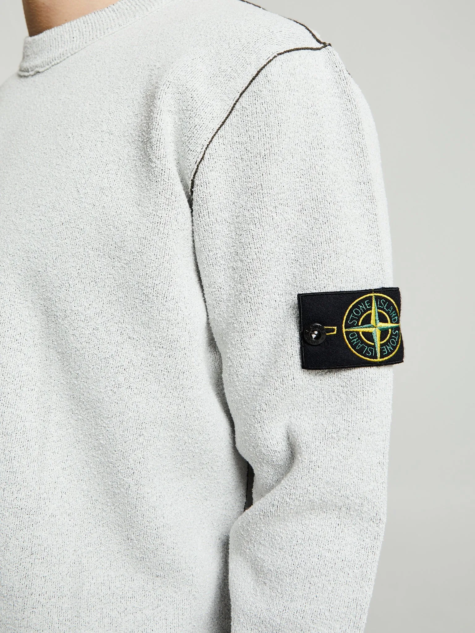 5100021 Double Face Crew Neck in Ivory