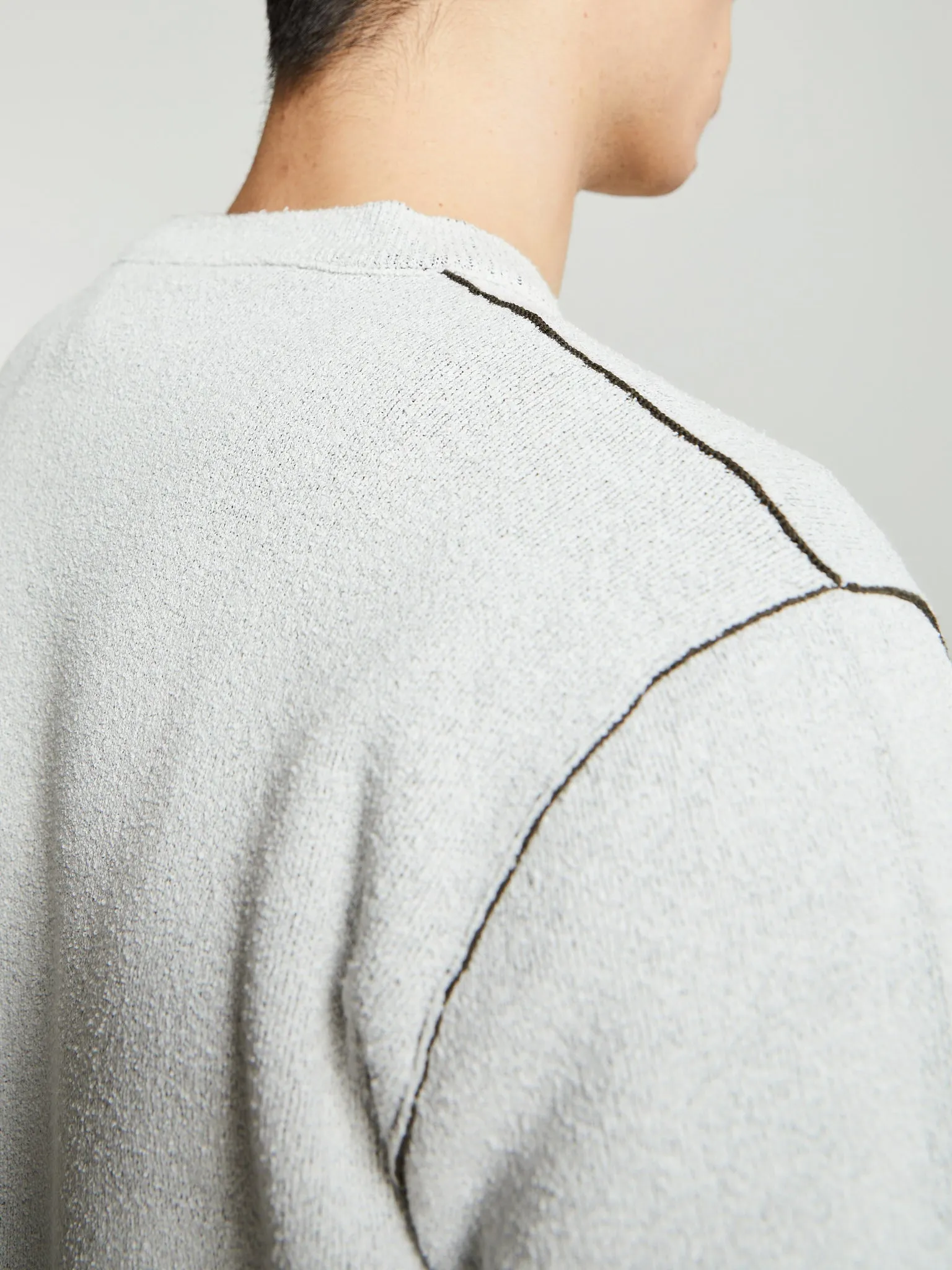 5100021 Double Face Crew Neck in Ivory