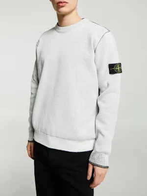 5100021 Double Face Crew Neck in Ivory