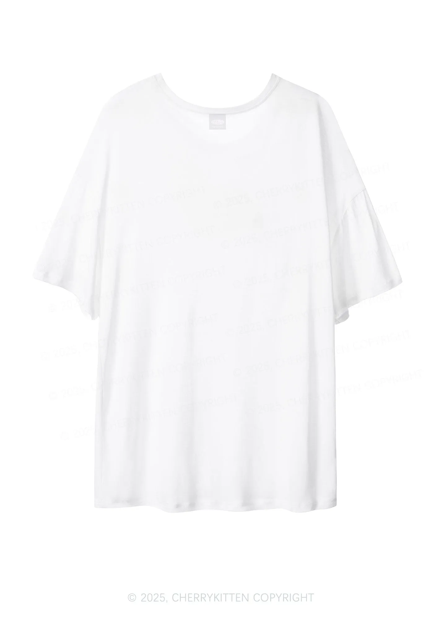 Bi Shy And Ready To Cry Pride Y2K Sheer Boyfriend Tee Cherrykitten