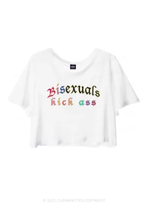 Bisexuals Kick Axx Pride Y2K Sheer Crop Tee Cherrykitten