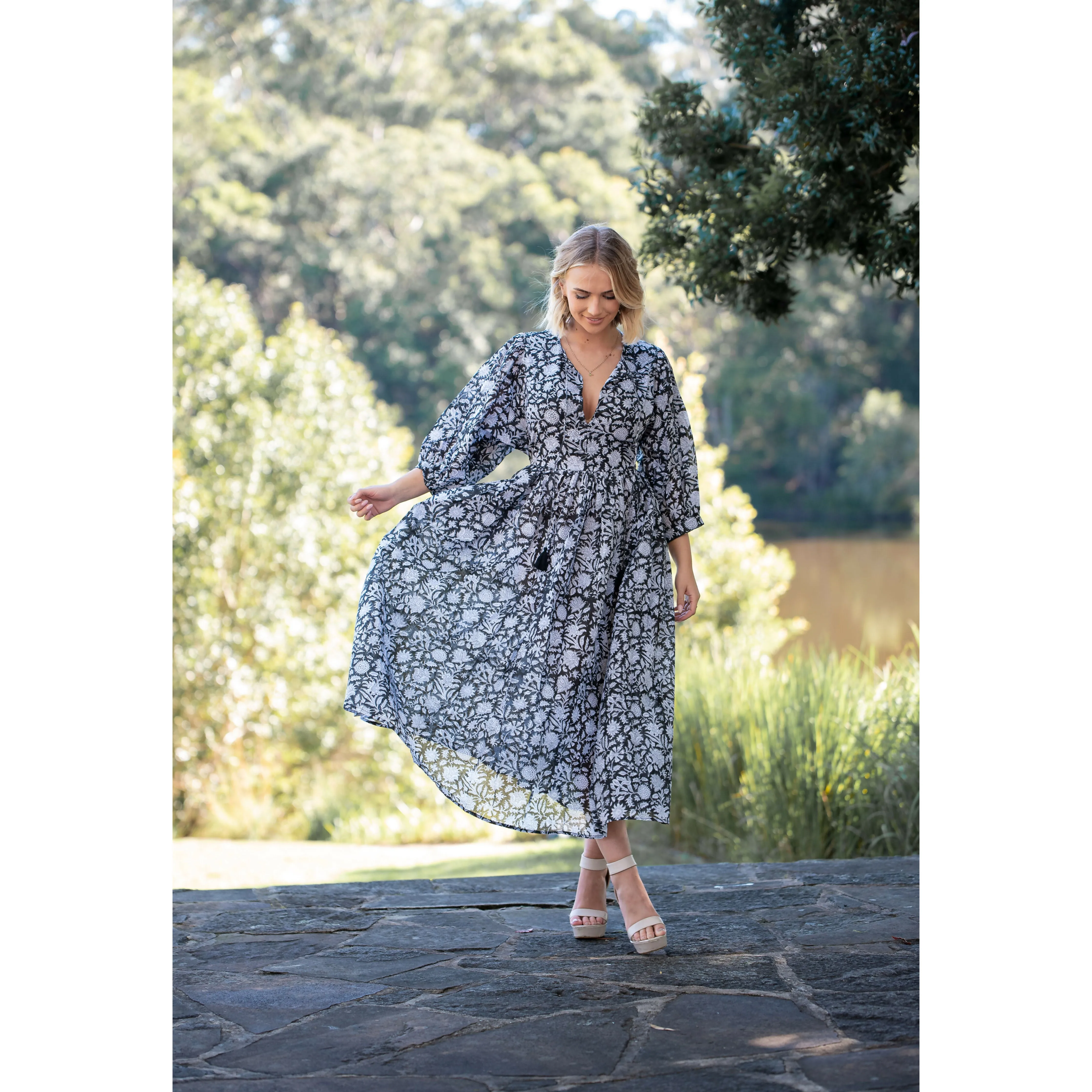 Black Roza Maxi Dress