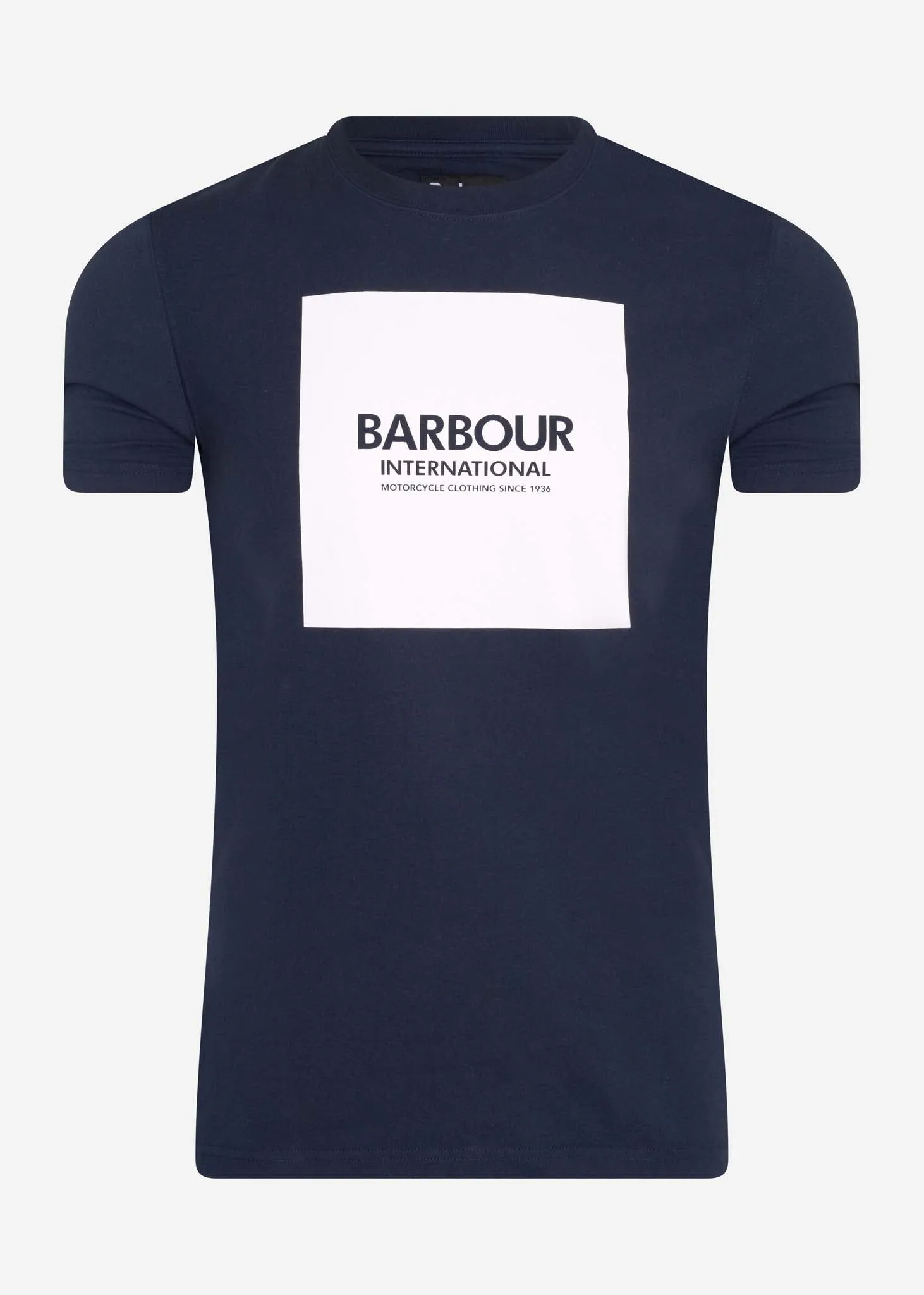 Block-T-Shirt  Marineblau