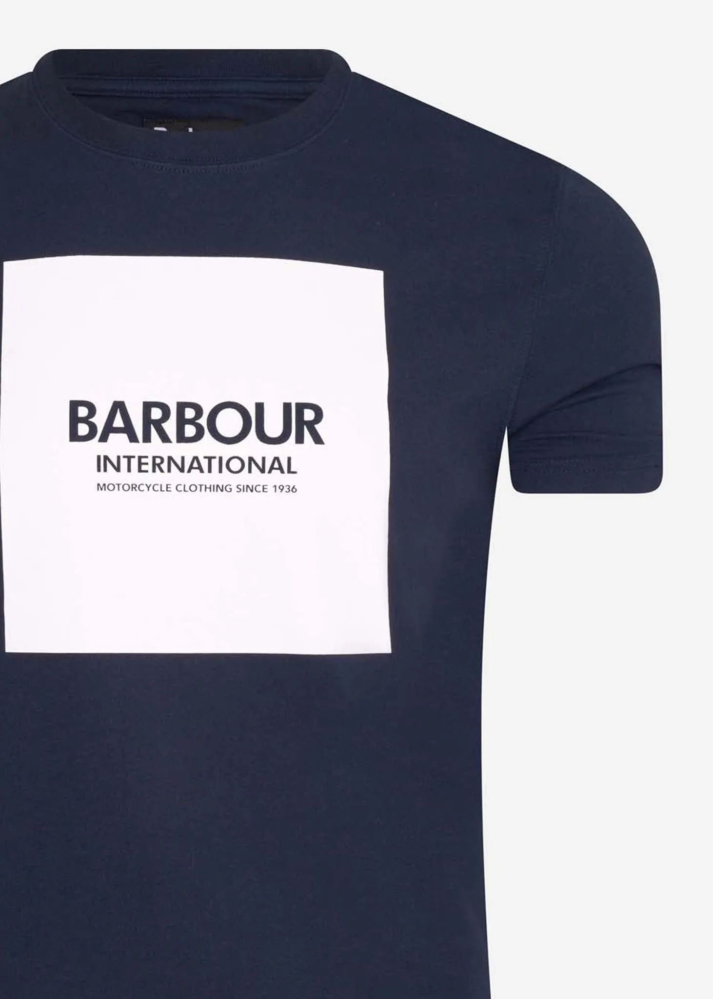 Block-T-Shirt  Marineblau