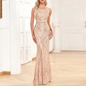 Fashion Mermaid Shiny Evening Dress