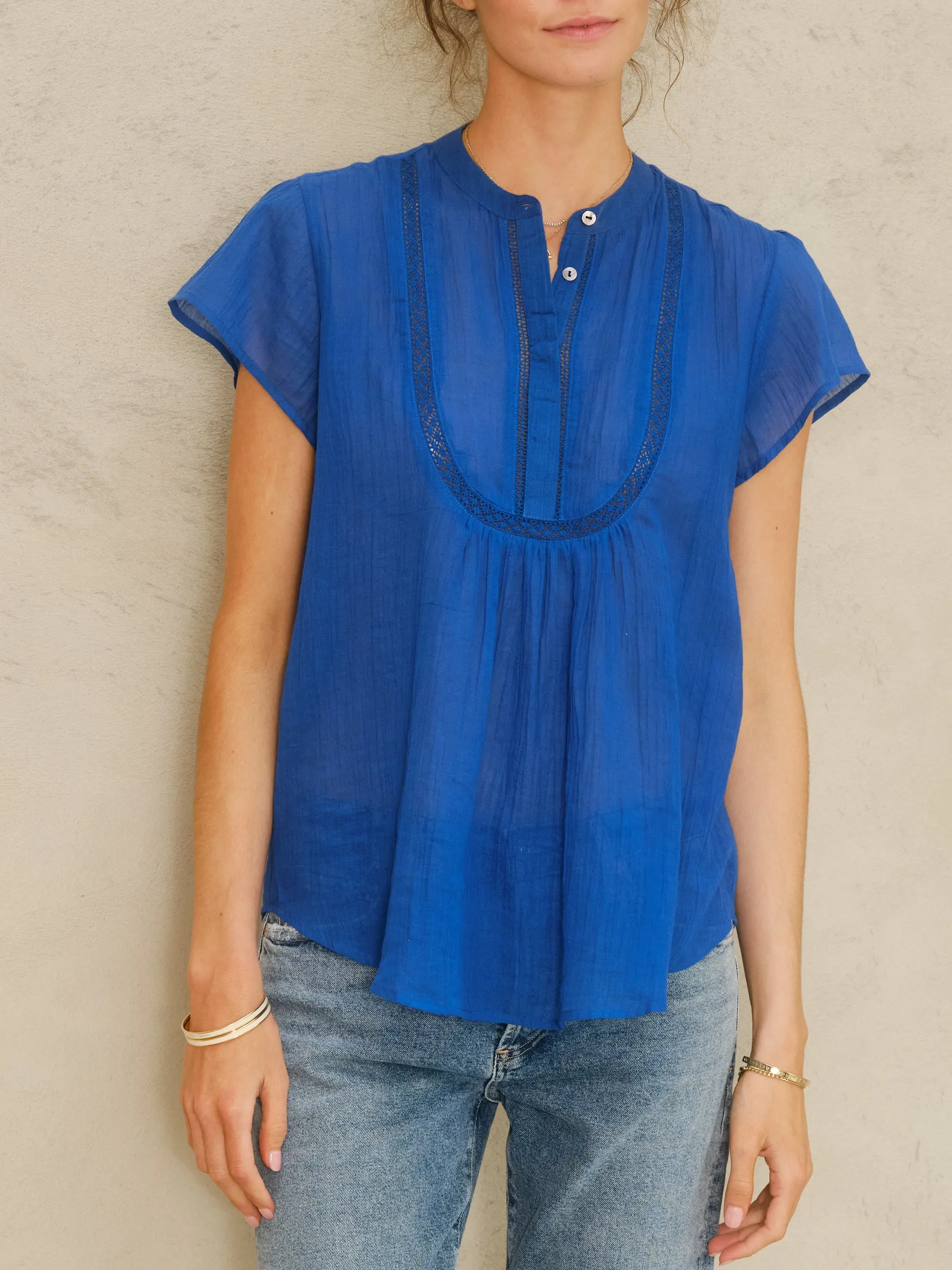 FREYA TOP IN BLUE