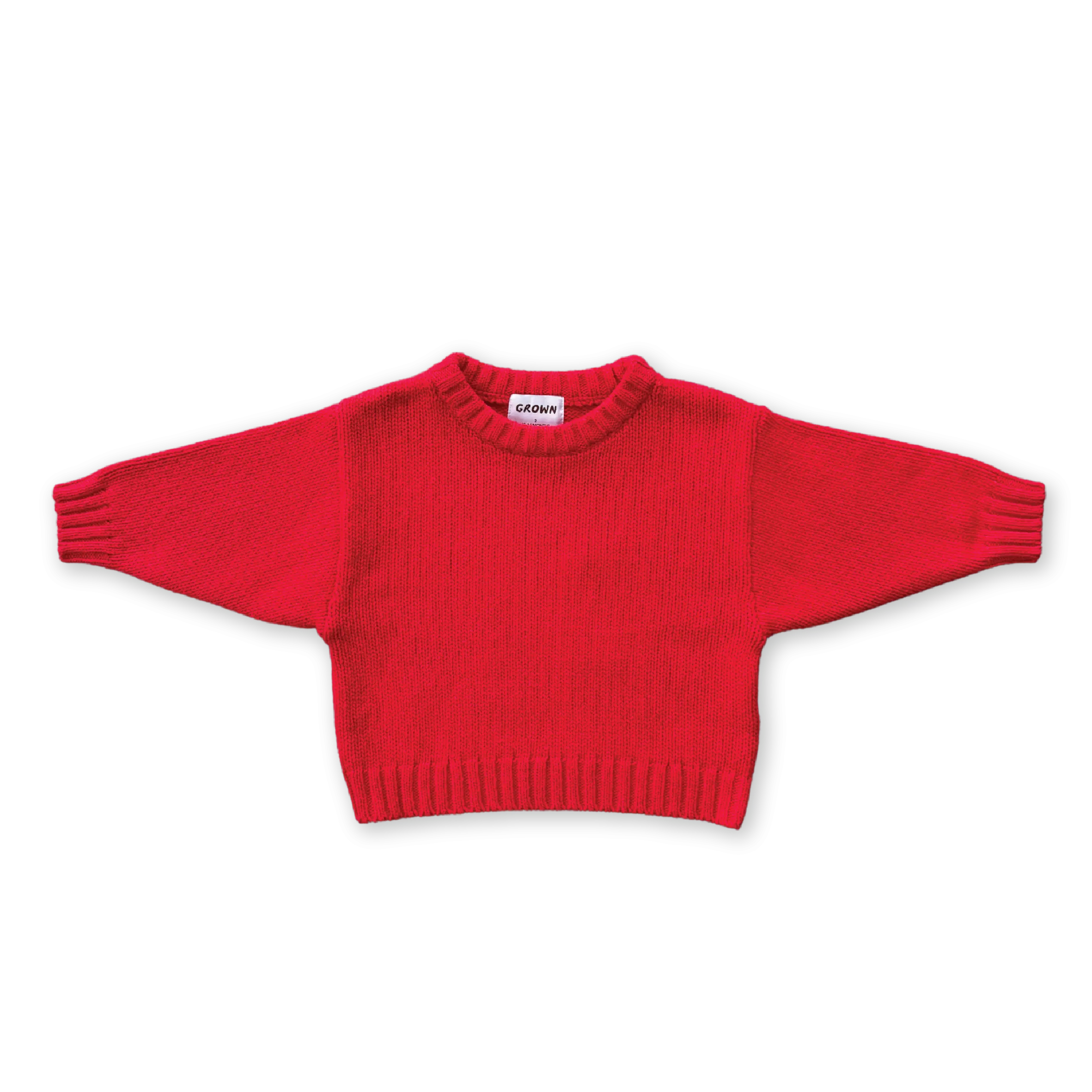 Grown Merino Blend Everyday Pull Over - Flame