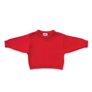 Grown Merino Blend Everyday Pull Over - Flame