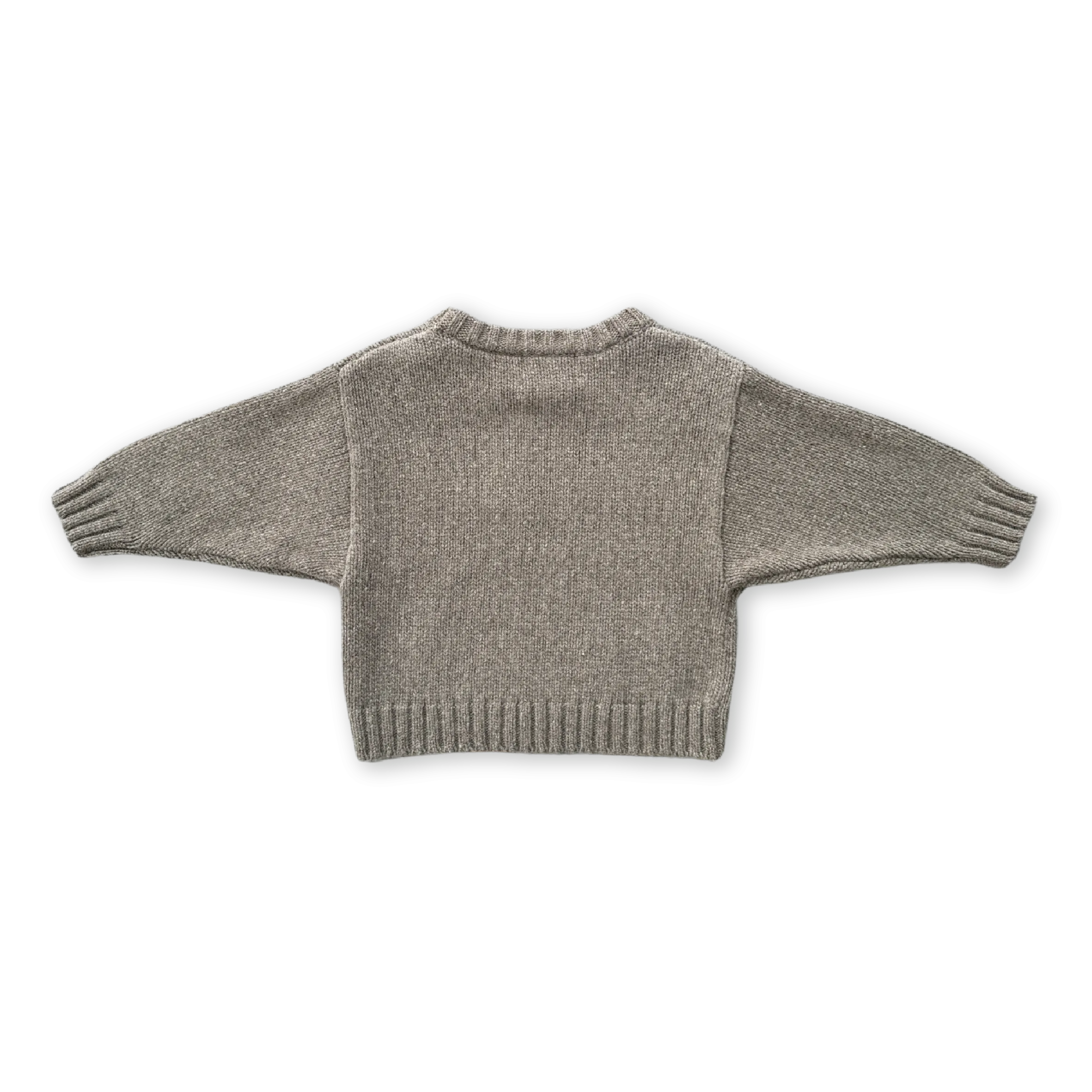 Grown Merino Blend Everyday Pull Over - Grey