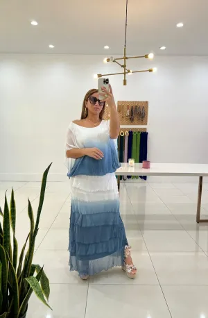 Ombre Layered Skirt