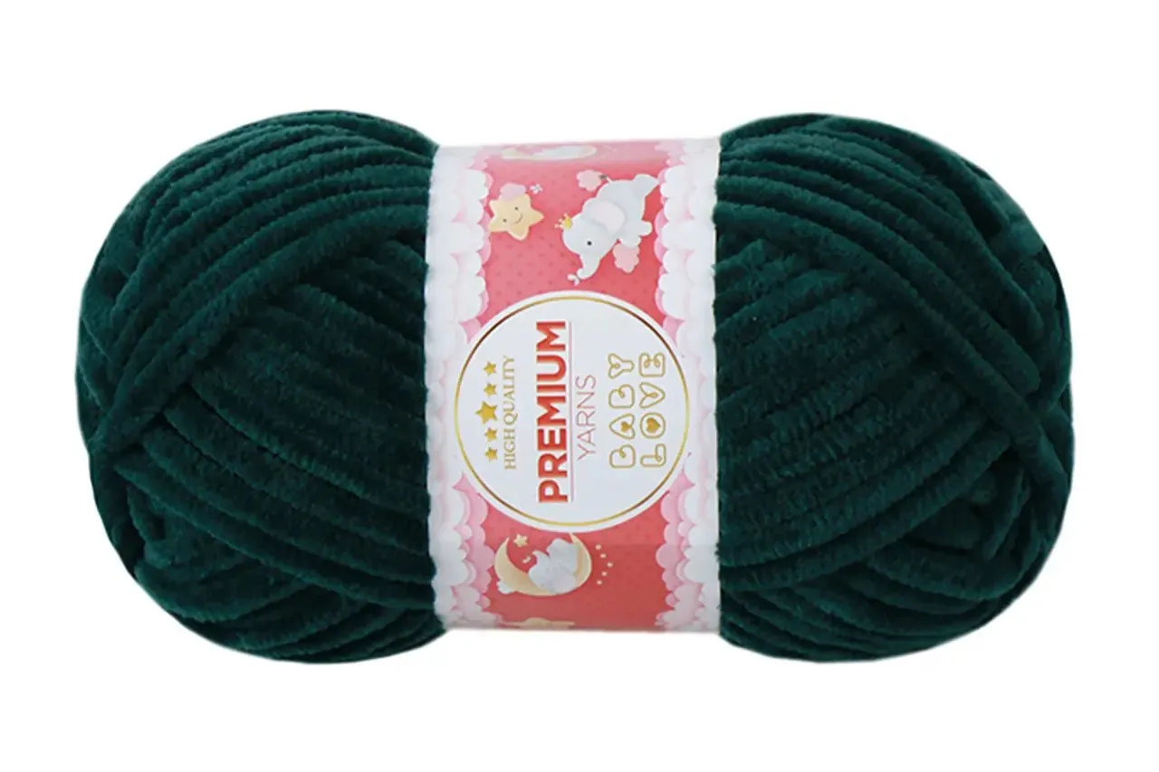 Premium Yarns Baby Love, 34 Colors, Chunky Chenille Yarn, 1.7 oz / 65.7 yards