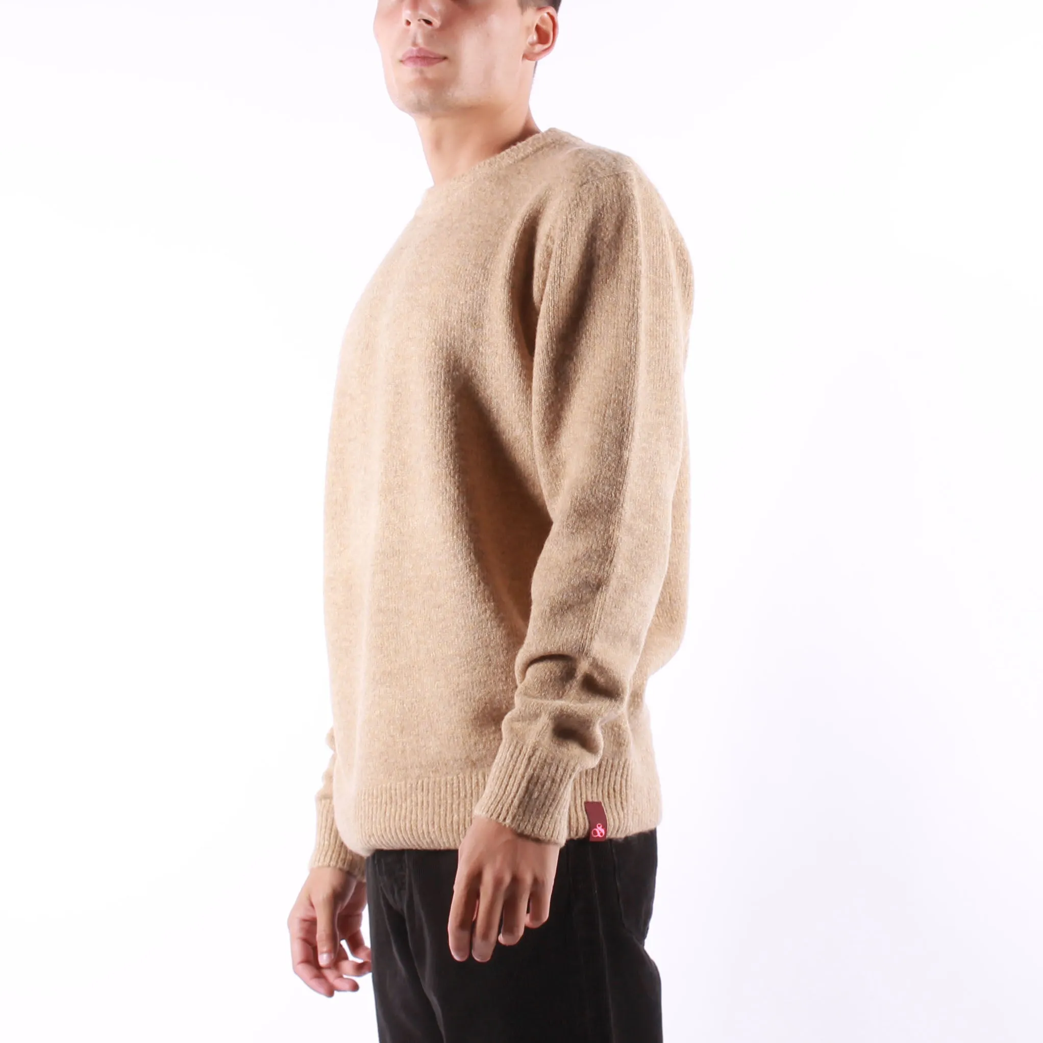 Scotch and Soda - Man Knit Crewneck Pull - 0610 Sand Melange