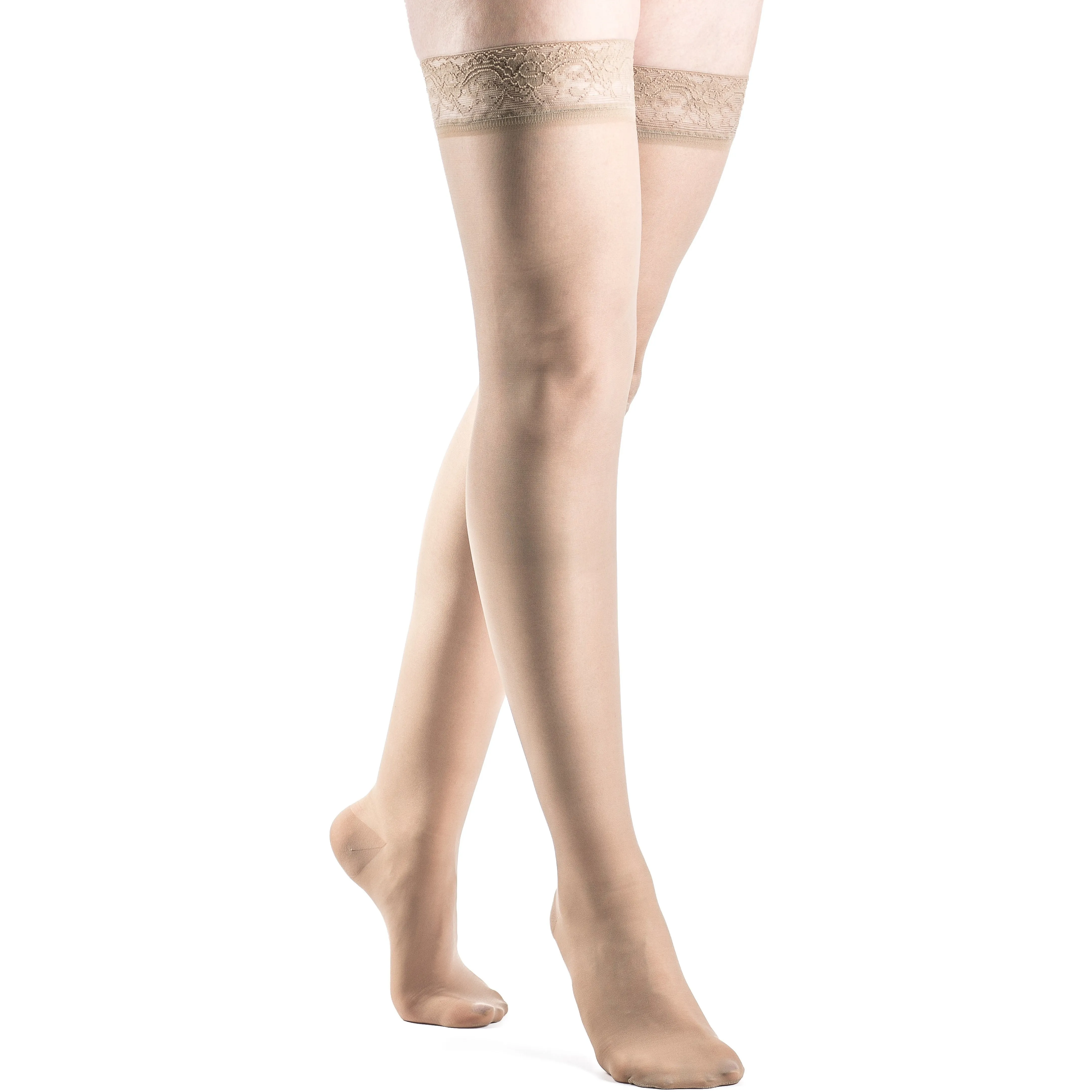Sigvaris Sheer Fashion Women's Thigh High 15-20 mmHg