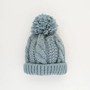 Surf Blue Pom Pom Hat