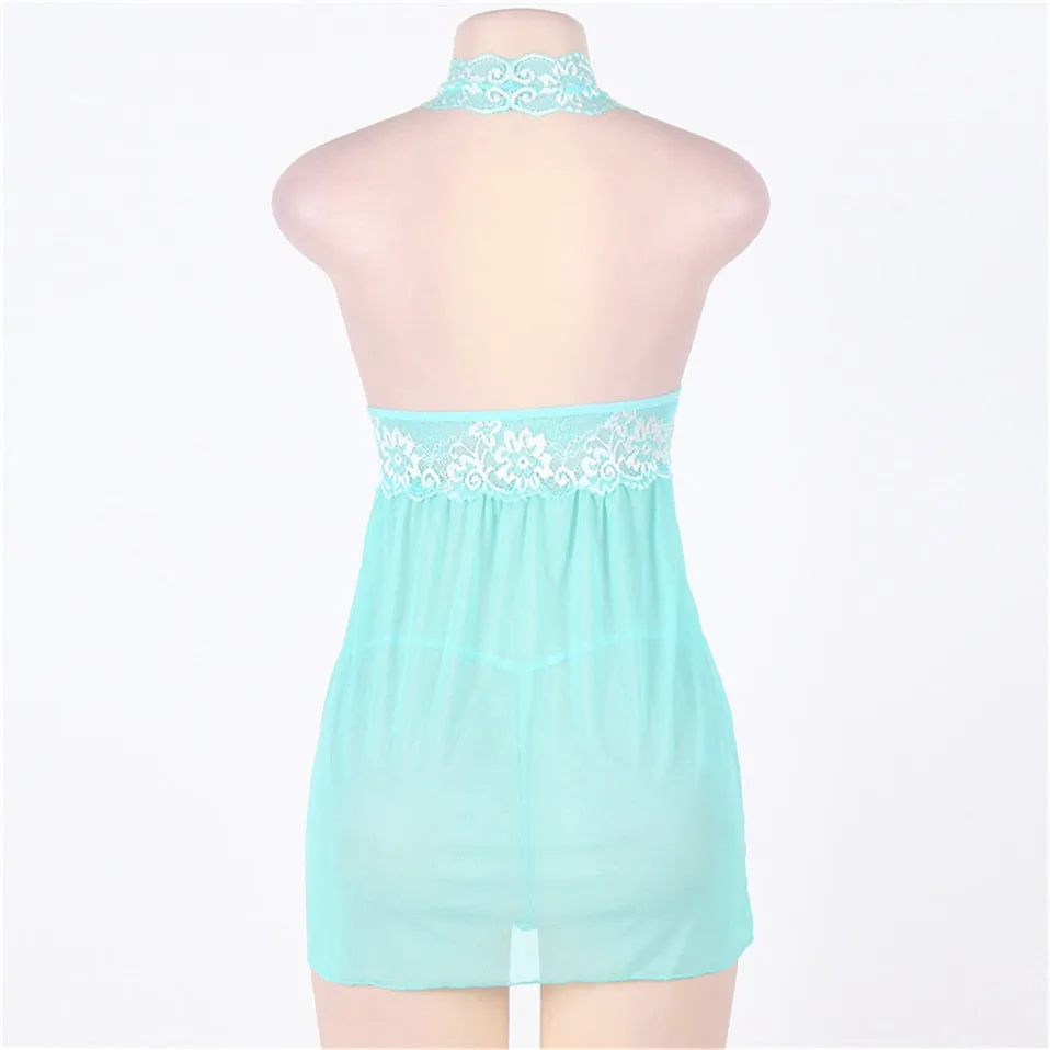 VenusFox Lingerie Sexy 2021 Fantasias Sexy Erotic Plus Size Chemise Ropa Interior Mujer Transparent Dress Lingerie