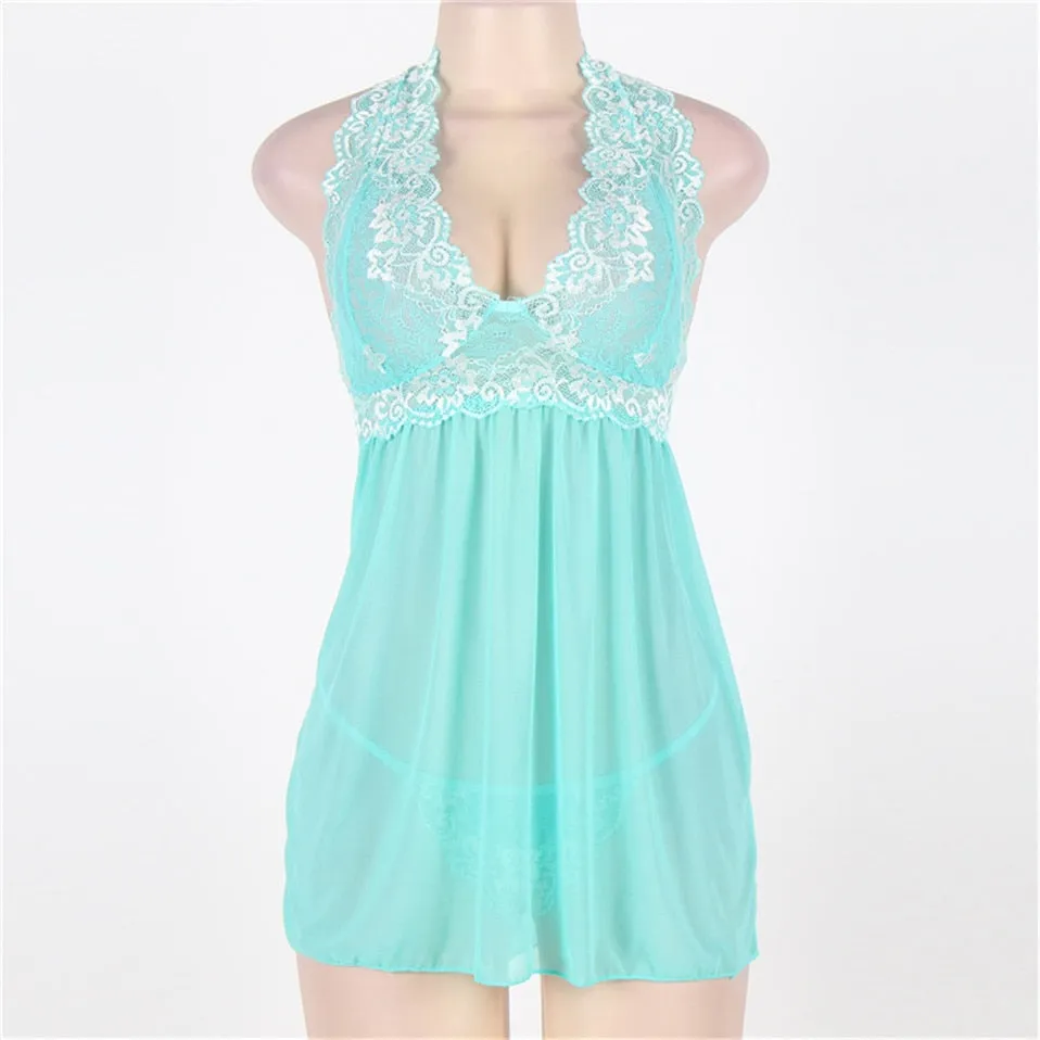 VenusFox Lingerie Sexy 2021 Fantasias Sexy Erotic Plus Size Chemise Ropa Interior Mujer Transparent Dress Lingerie