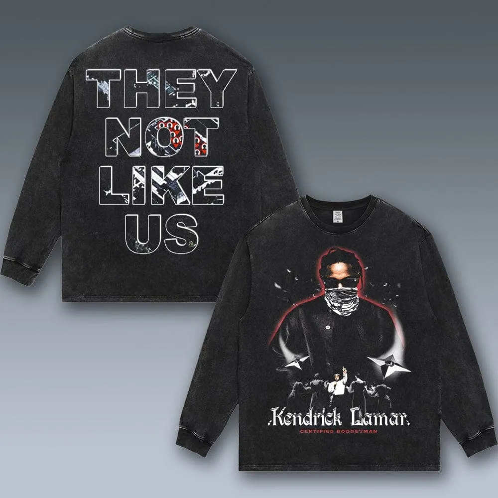 VINTAGE LONG SLEEVE TEE | NOT LIKE US- KENDRICK LAMAR