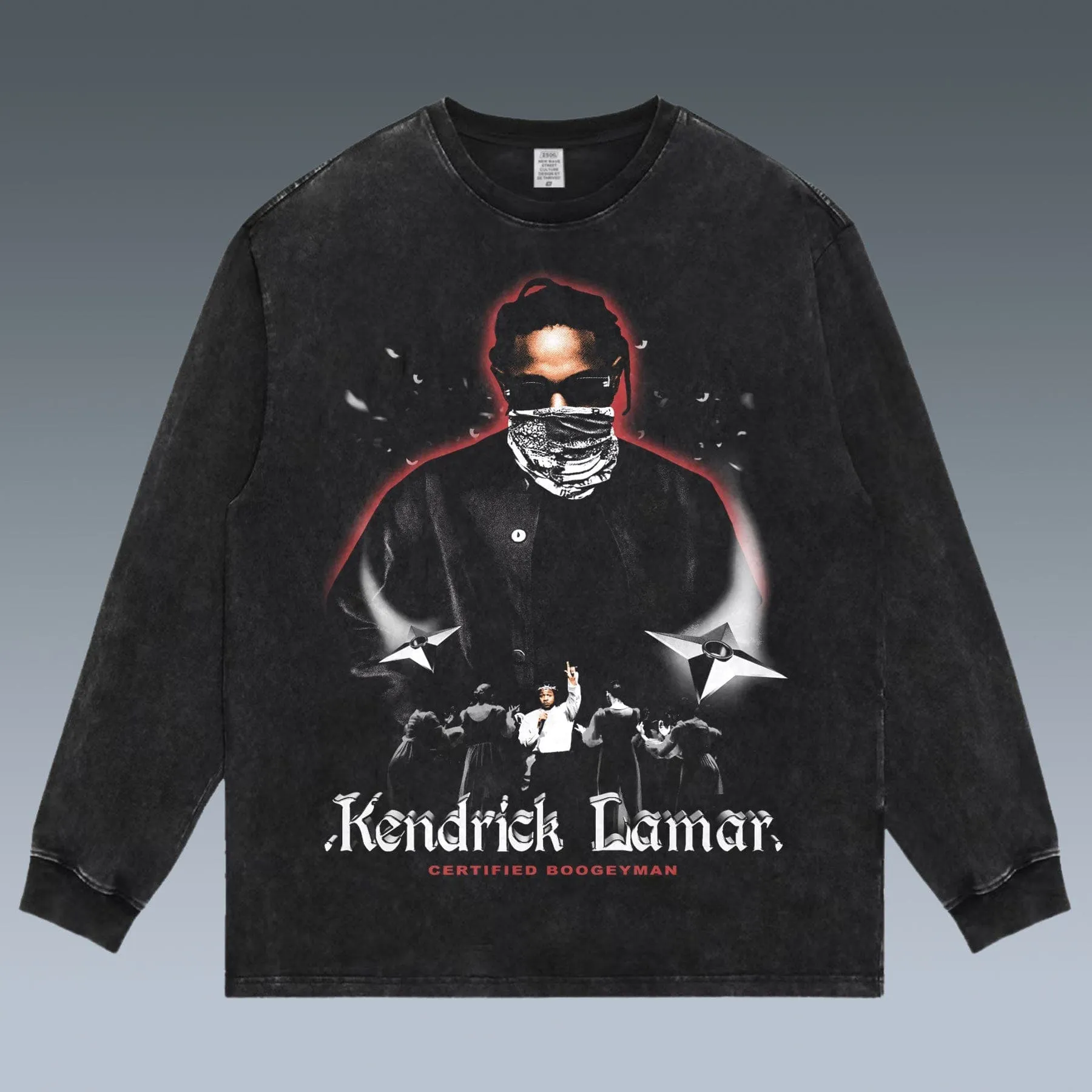 VINTAGE LONG SLEEVE TEE | NOT LIKE US- KENDRICK LAMAR