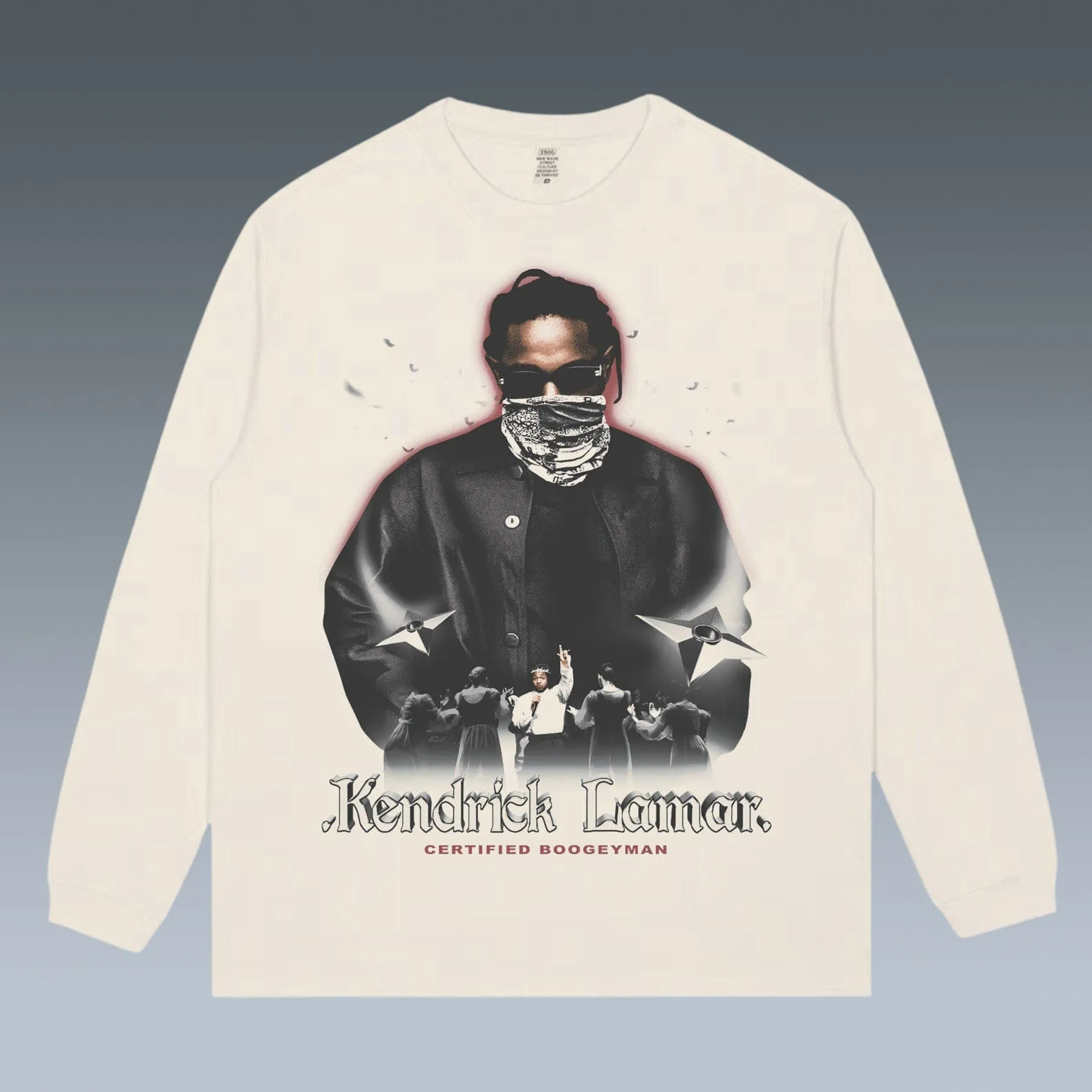 VINTAGE LONG SLEEVE TEE | NOT LIKE US- KENDRICK LAMAR