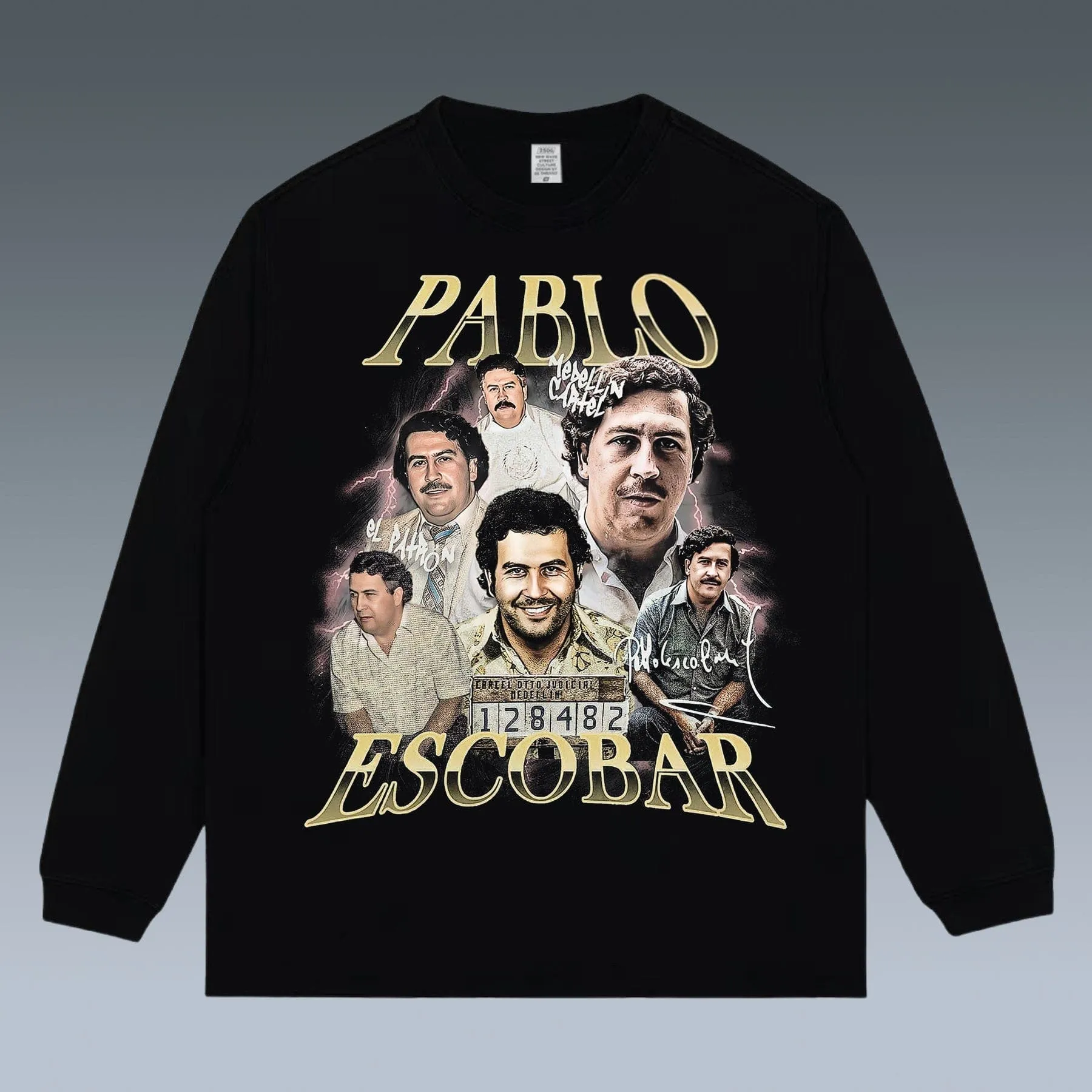 VINTAGE LONG SLEEVE TEE | PABLO ESCOBAR