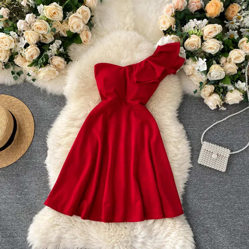 Vivien One Shoulder Mini Dress
