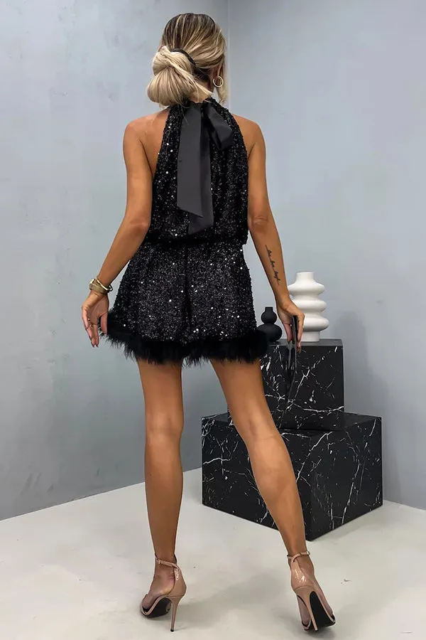 ZARA - TRIM HALTER BADYDOLL MINI DRESS